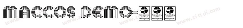 MACCOS Demo字体转换